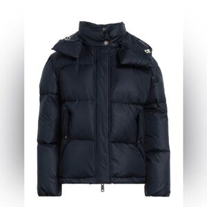 Elegant Midnight Blue Navy Puffer Jacket for Women